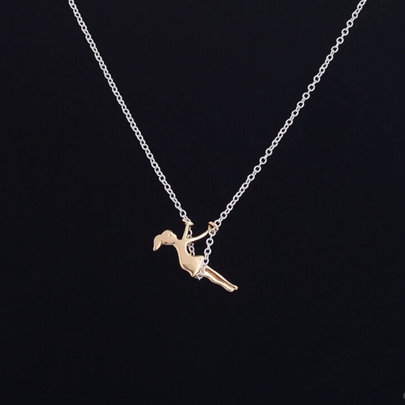 Sterling Swinging Girl Necklace - Picture 3 of 3